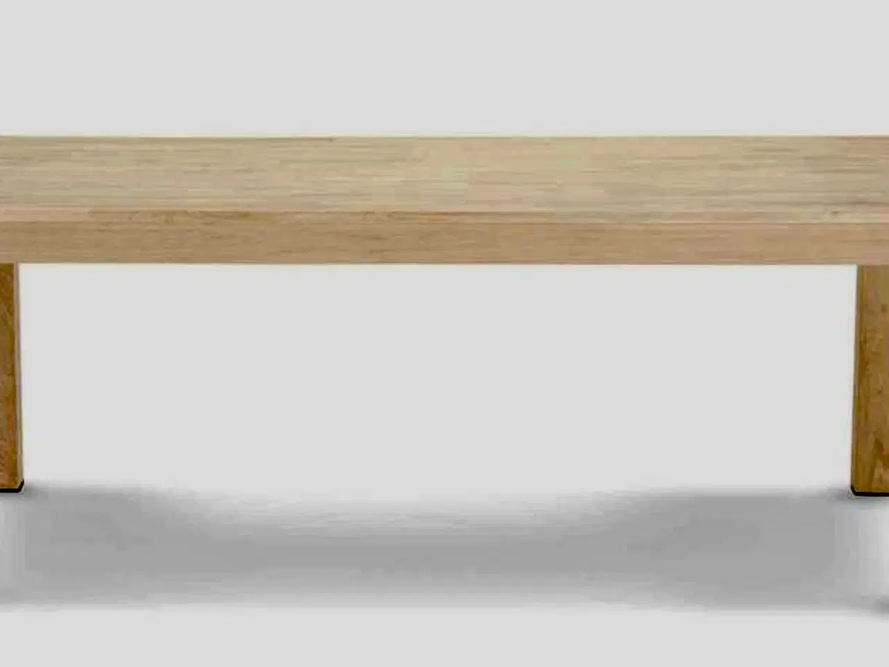 Billede 3 - Spisebord i sæbebehandlet egetræ med tillægsplader