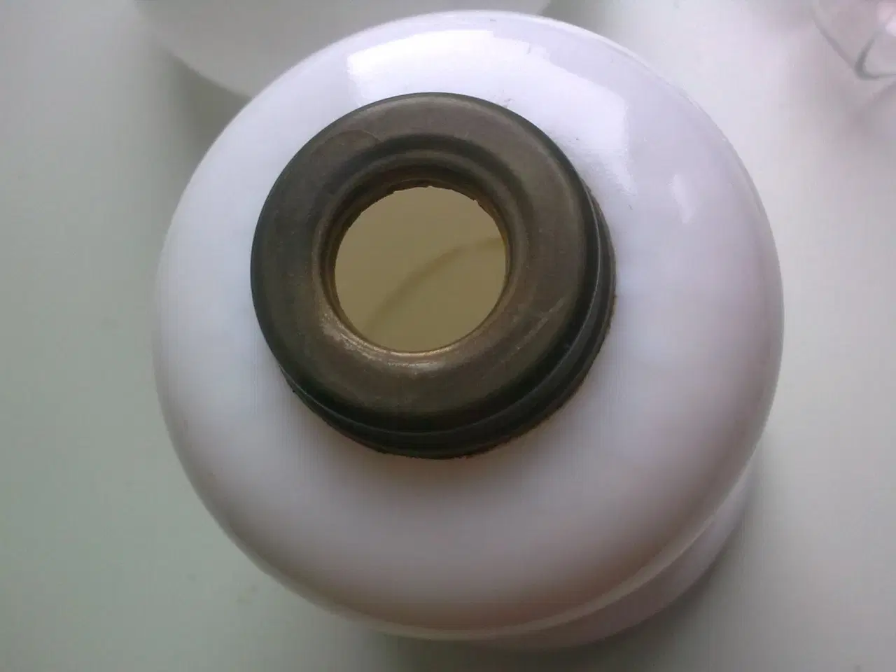 Billede 7 - Opaline ANTIK dansk Holmegaard lampe