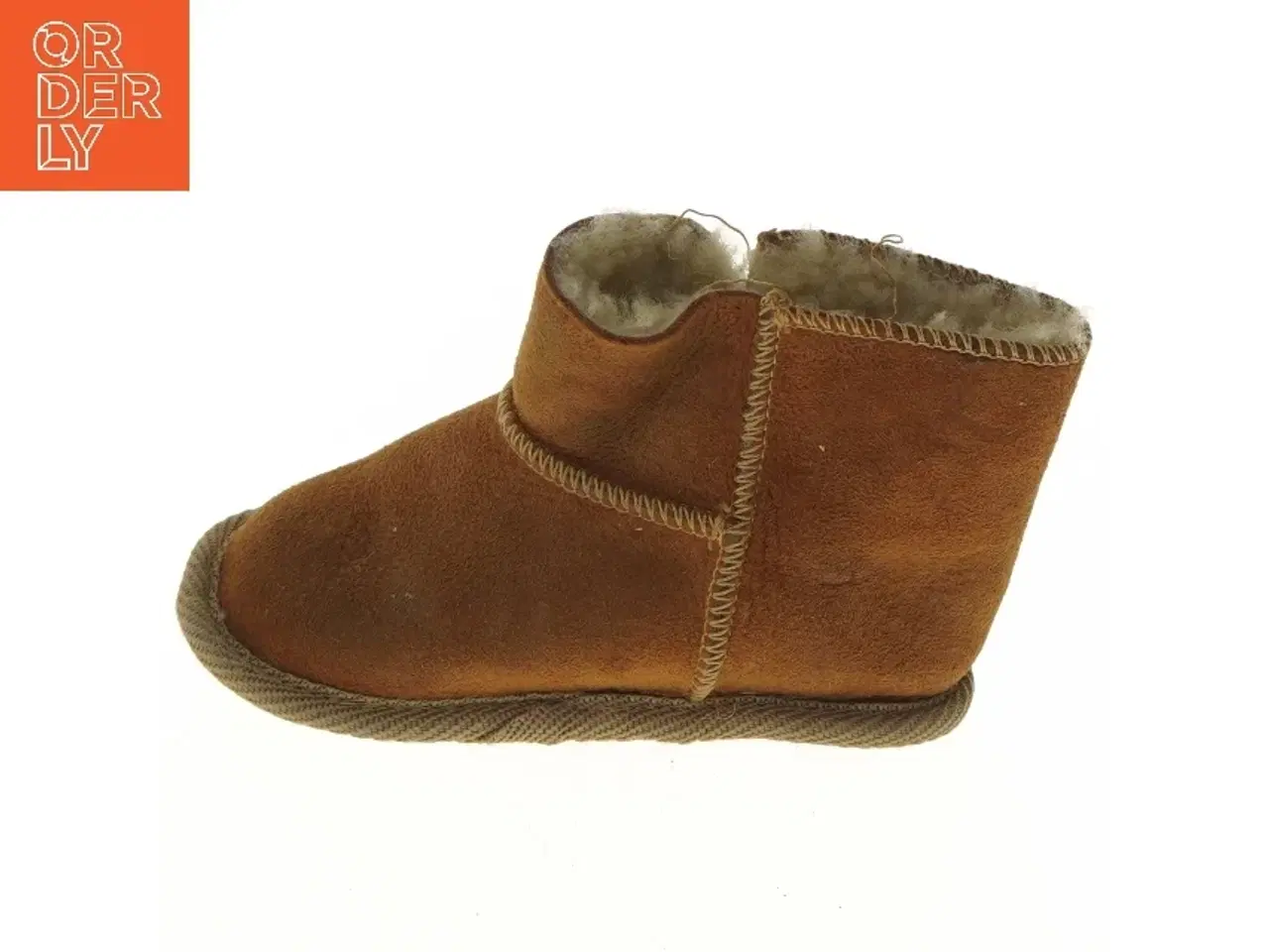 Billede 1 - Brune børnestøvler med pelsfor (str. 17 cm)