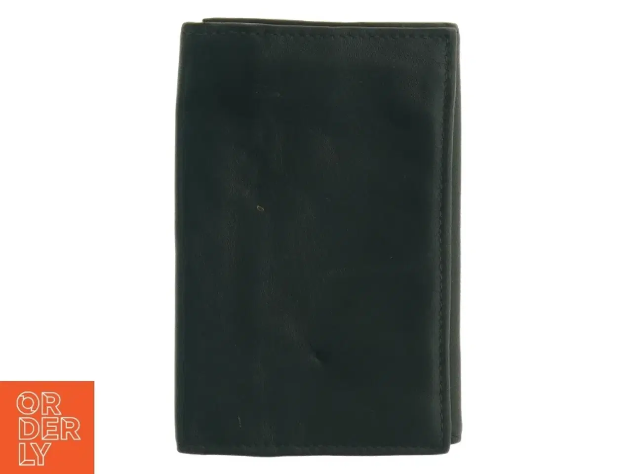 Billede 1 - Sort læderpung (str. 14 x 9 cm)