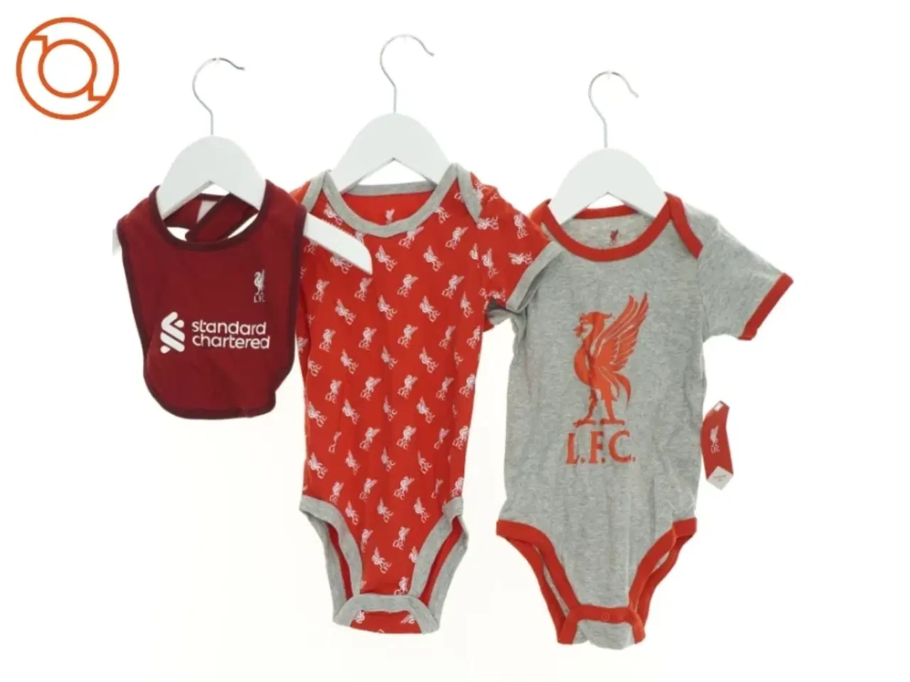 Billede 1 - Sæt med to bodystockings og en hagesmæk (3 stk.) fra L.F.C. (str. 74 cm)