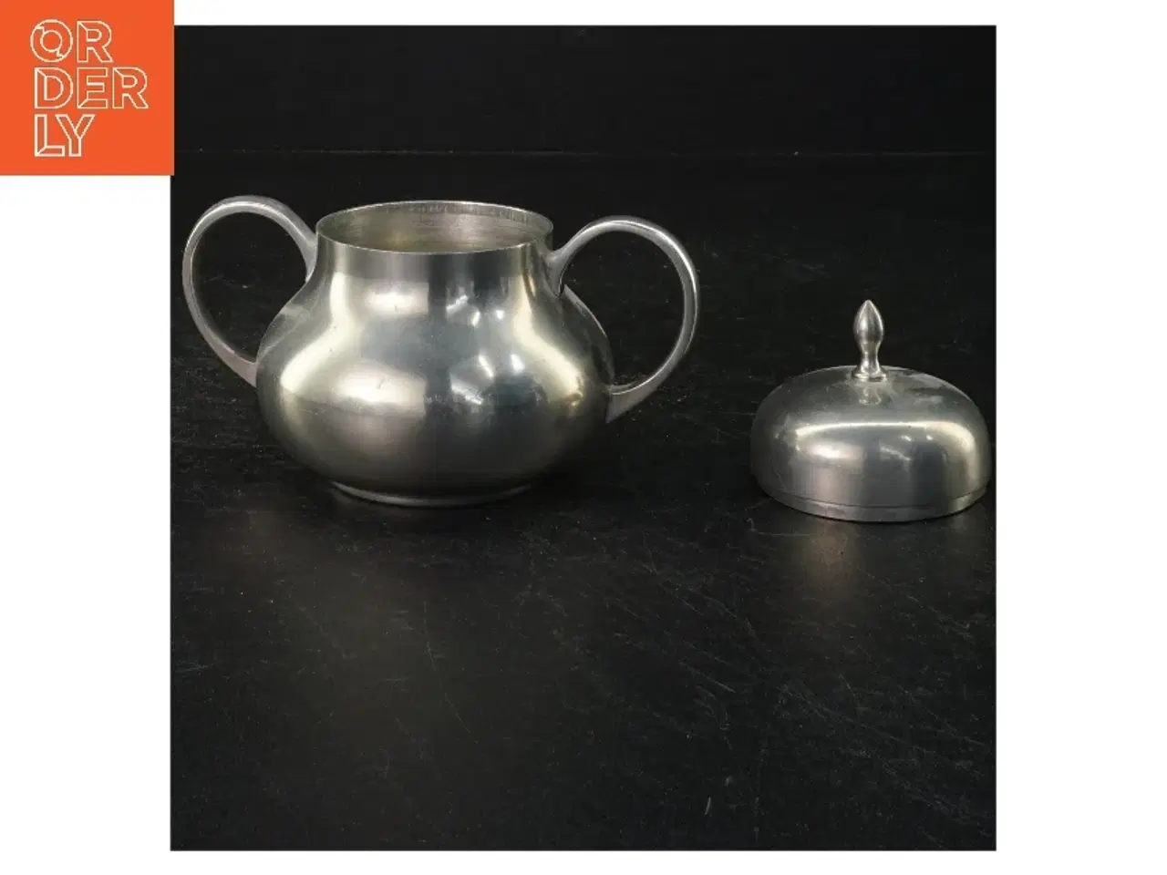 Billede 1 - Hollandsk tin sukkerskål