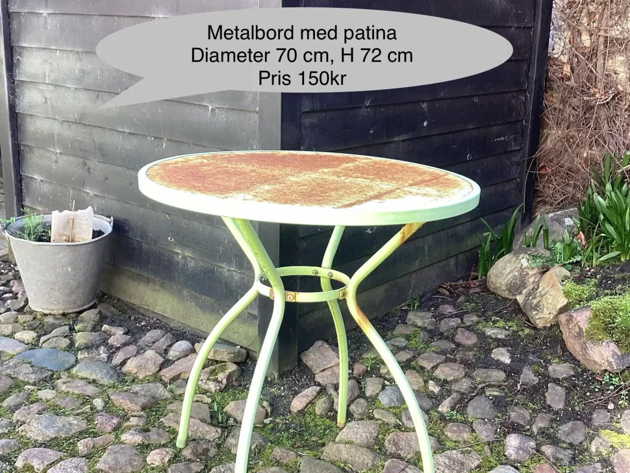Billede 1 - Cafebord patineret jern