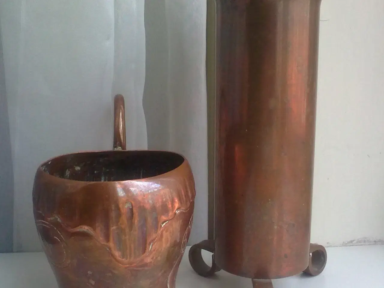 Billede 1 - Kobber gørtler UNIKA & messing granat & viking fad