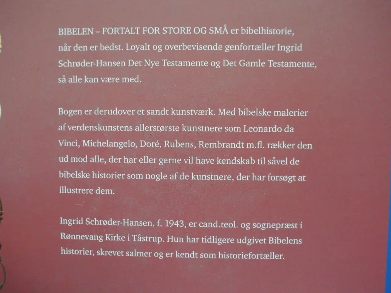 Billede 2 - bibelen fortalt for store og små, af ingrid schrød