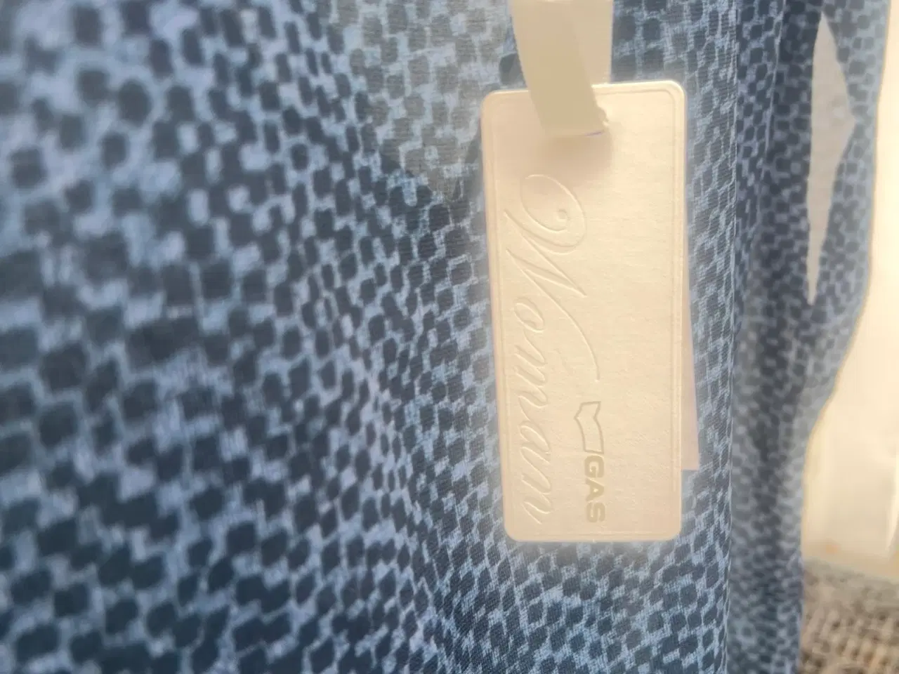 Billede 4 - GASJEANS Bluse transparent navyblue Str. L 