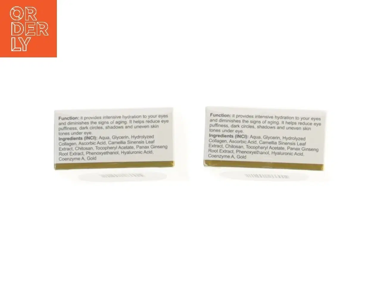 Billede 5 - Lantz Copenhagen 24K Gold Eye Mask fra Lantz Copenhagen (str. 8x8 cm)