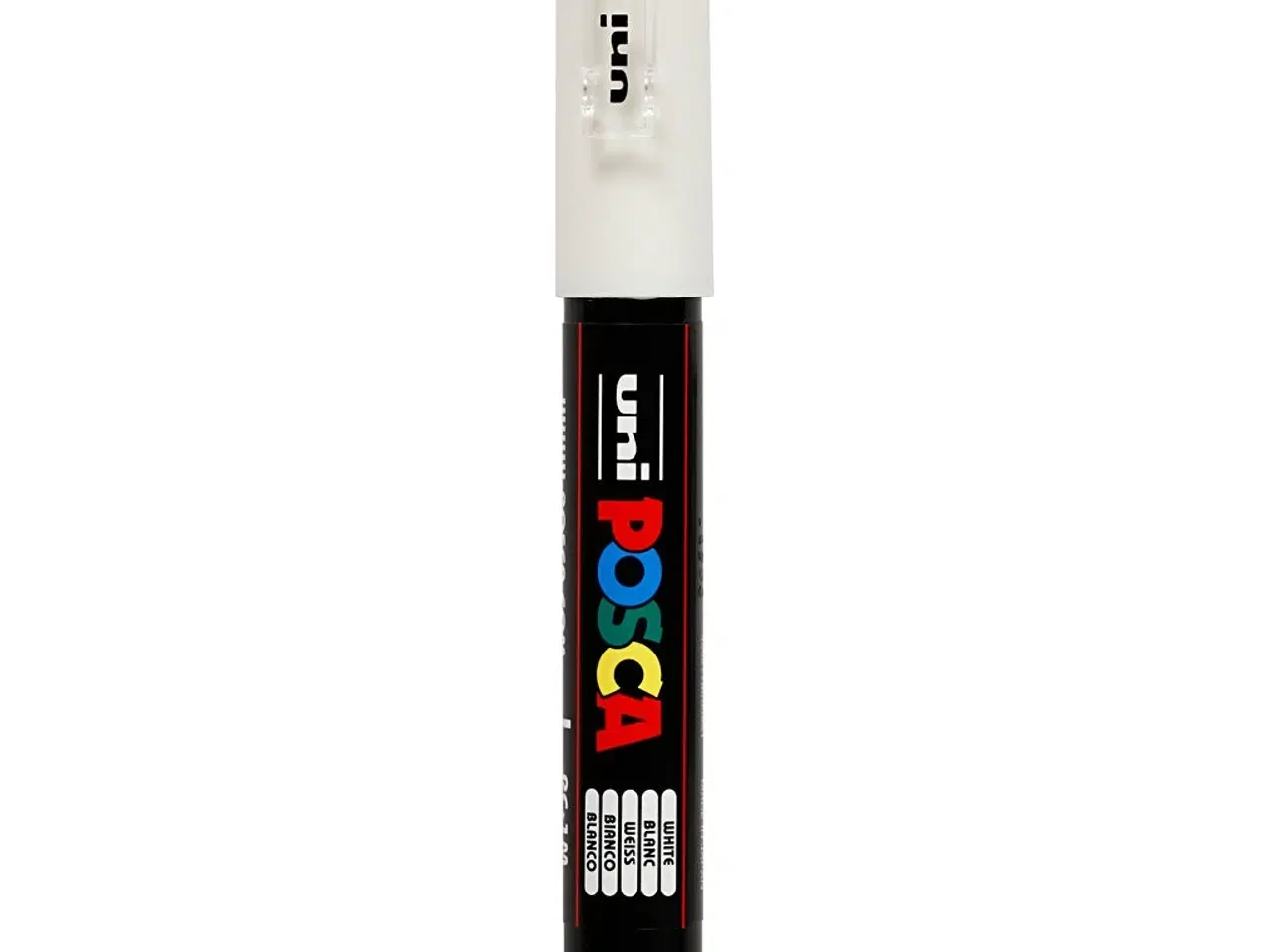 Billede 1 - Posca Tusch, PC-1M, streg 0,7 mm, extra-fine, hvid, 1 stk.