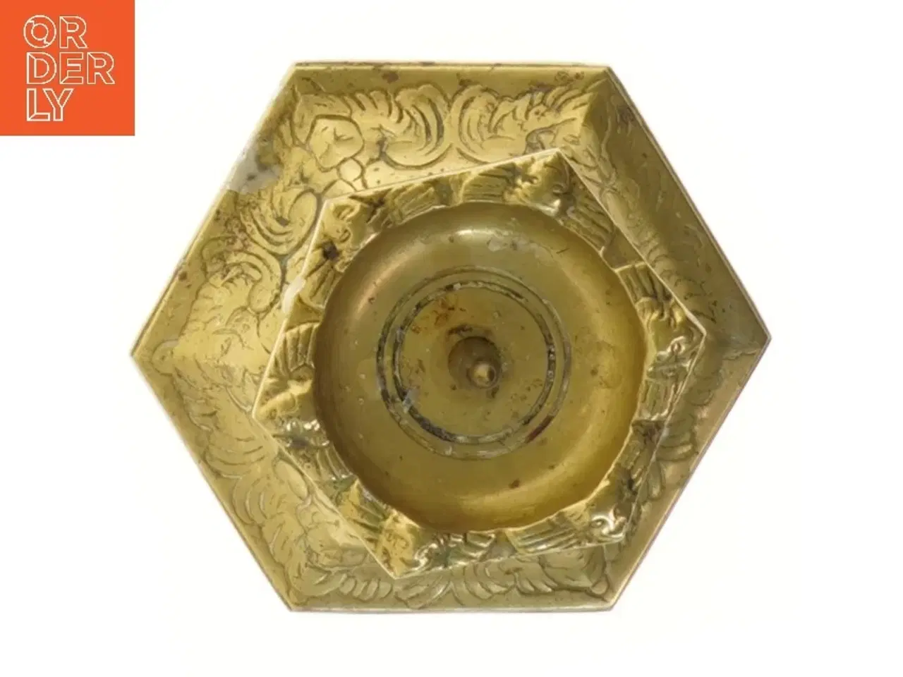 Billede 3 - Antik messing lysestage (str. 9 cm)