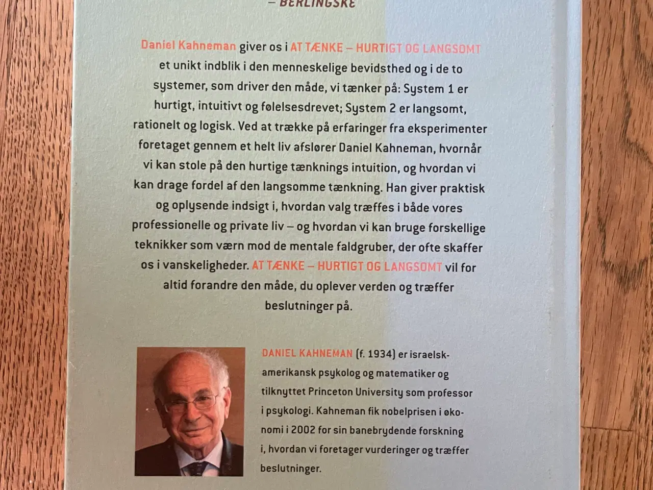 Billede 2 - At tænke - hurtigt og langsomt, Daniel Kahneman