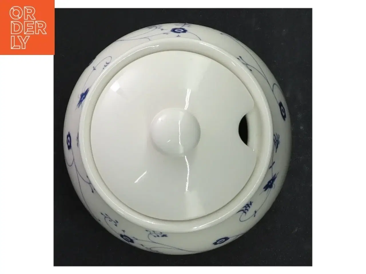 Billede 3 - Porcelænssukkerskål med låg (str. 10 cm. 9 cm i diameter)
