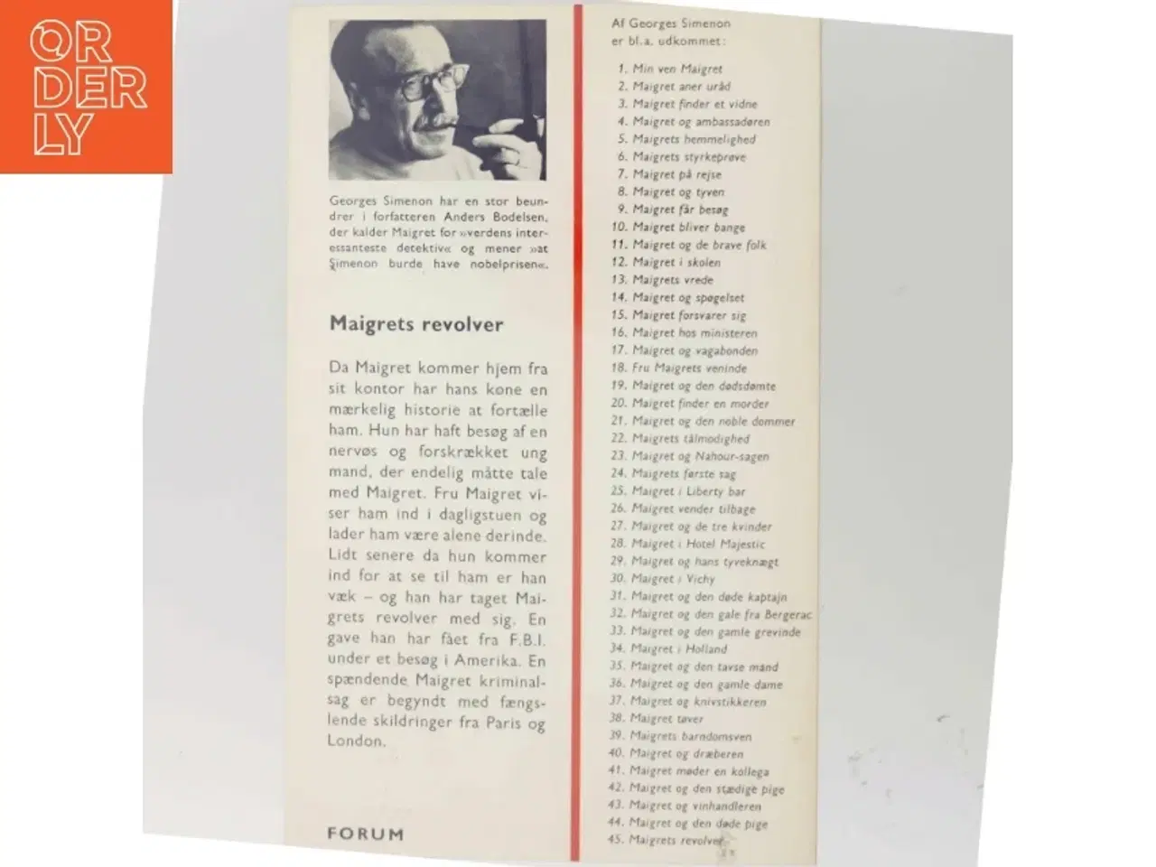 Billede 3 - Maigret&#39;s revolver af Simenon (Bog)