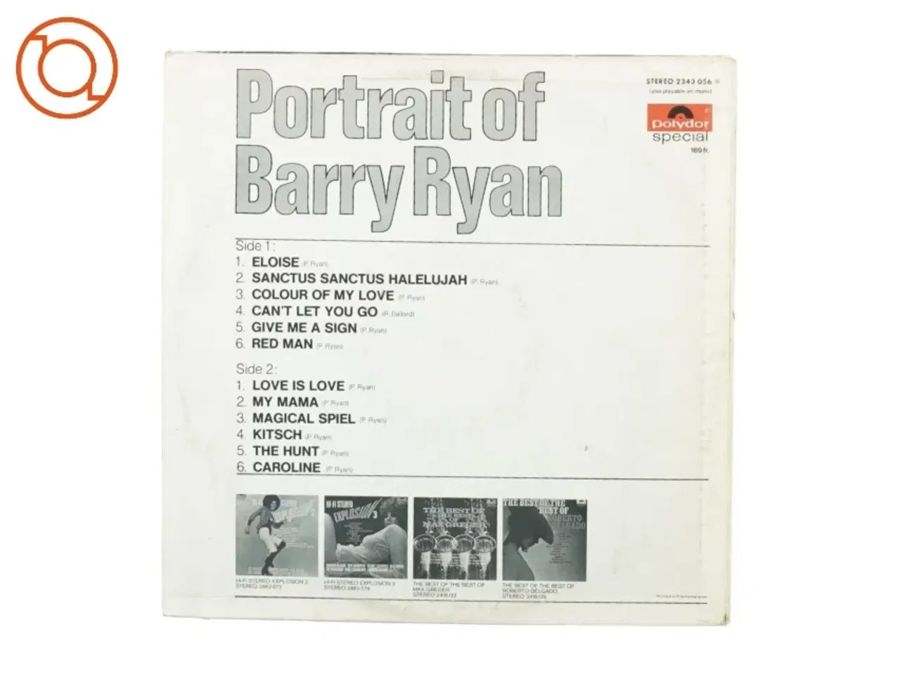 Billede 3 - Portrait of Barry Ryan fra Polydor (str. 30 cm)