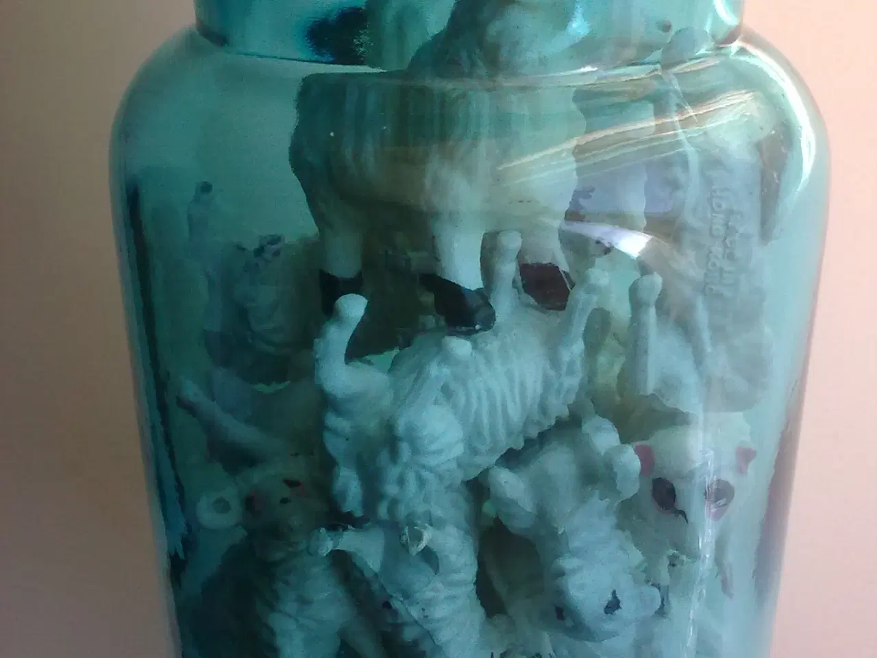 Billede 12 - Farvet glas udvalg af belgisk krukke & APOTEK glas