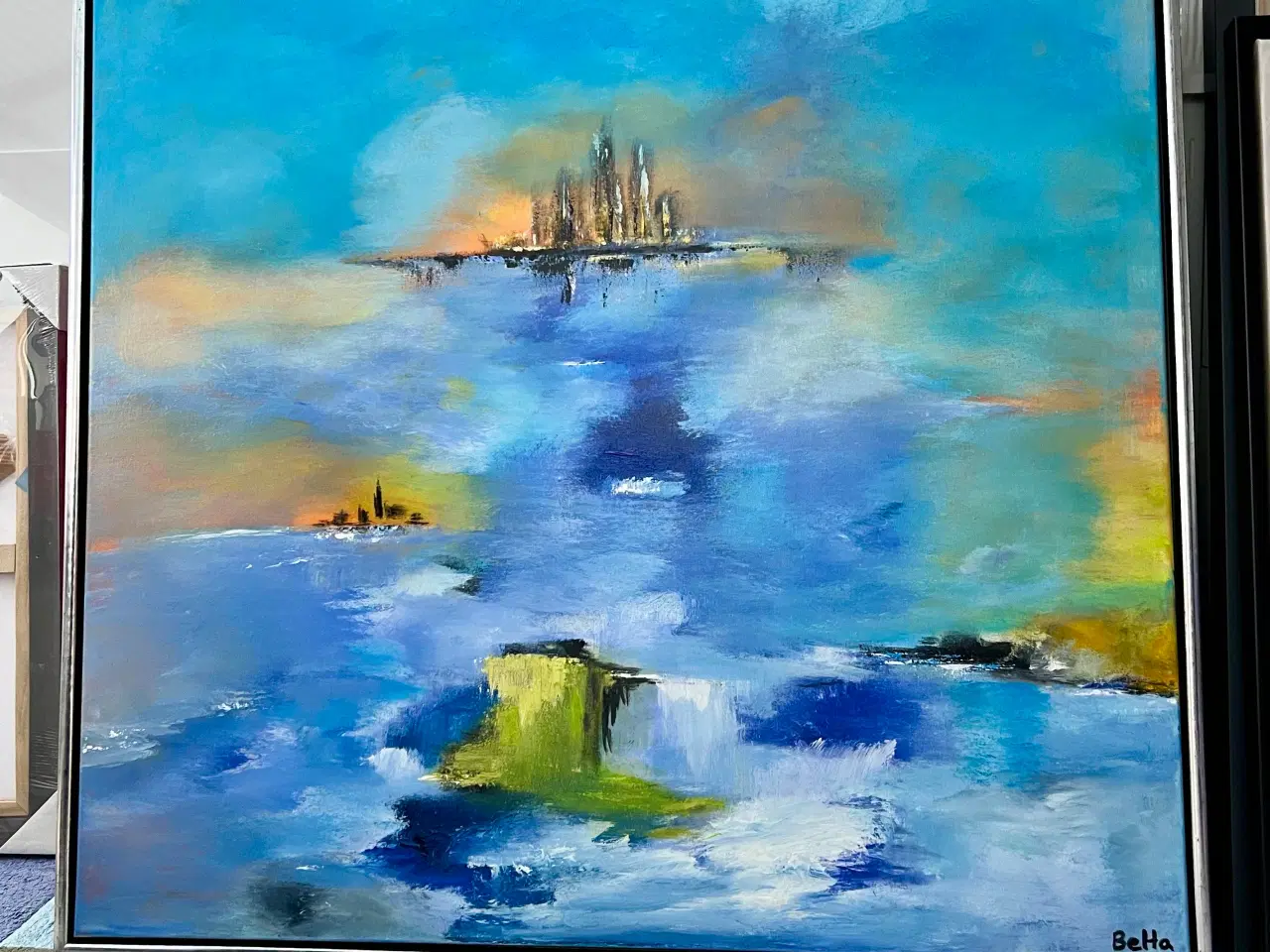 Billede 1 - Akryl abstrakt 100x100