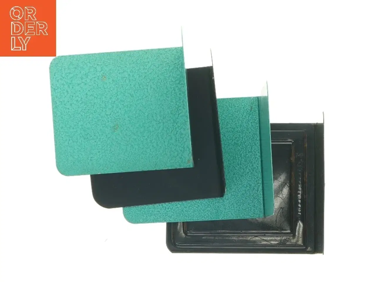 Billede 1 - Metal bogstøtter (str. 13x13 cm)