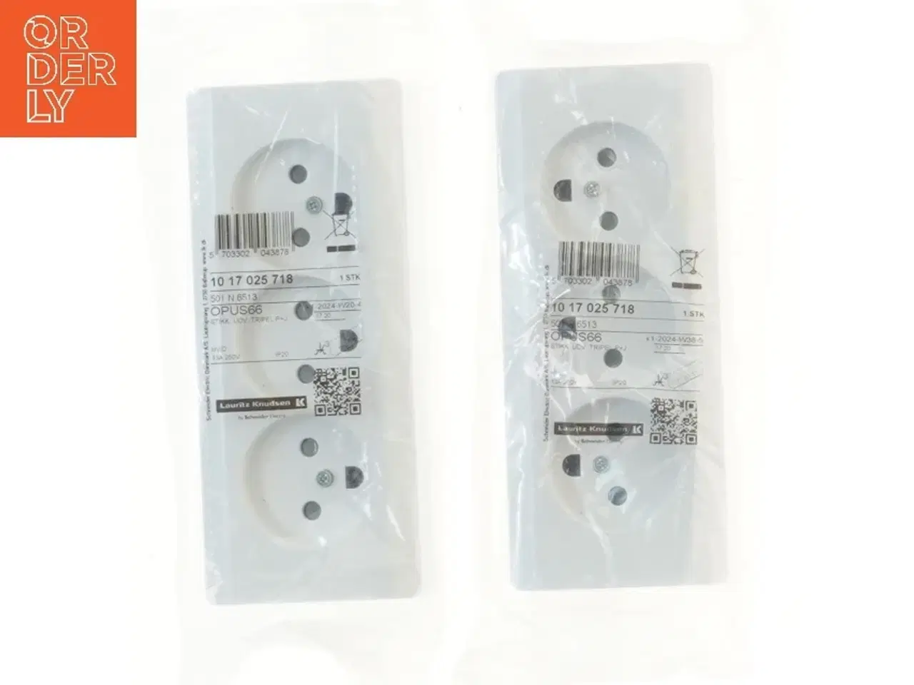 Billede 1 - Dobbelt stikkontakt Lauritz Knudsen fra Lauritz Knudsen (str. 16x7x3,5 cm)