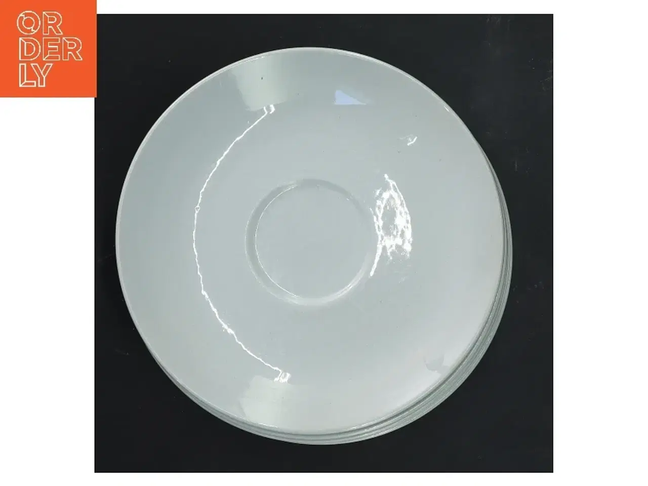 Billede 3 - Sæt af 6 underkopper fra Royal Copenhagen (str. 6 stk Ø 14 cm)