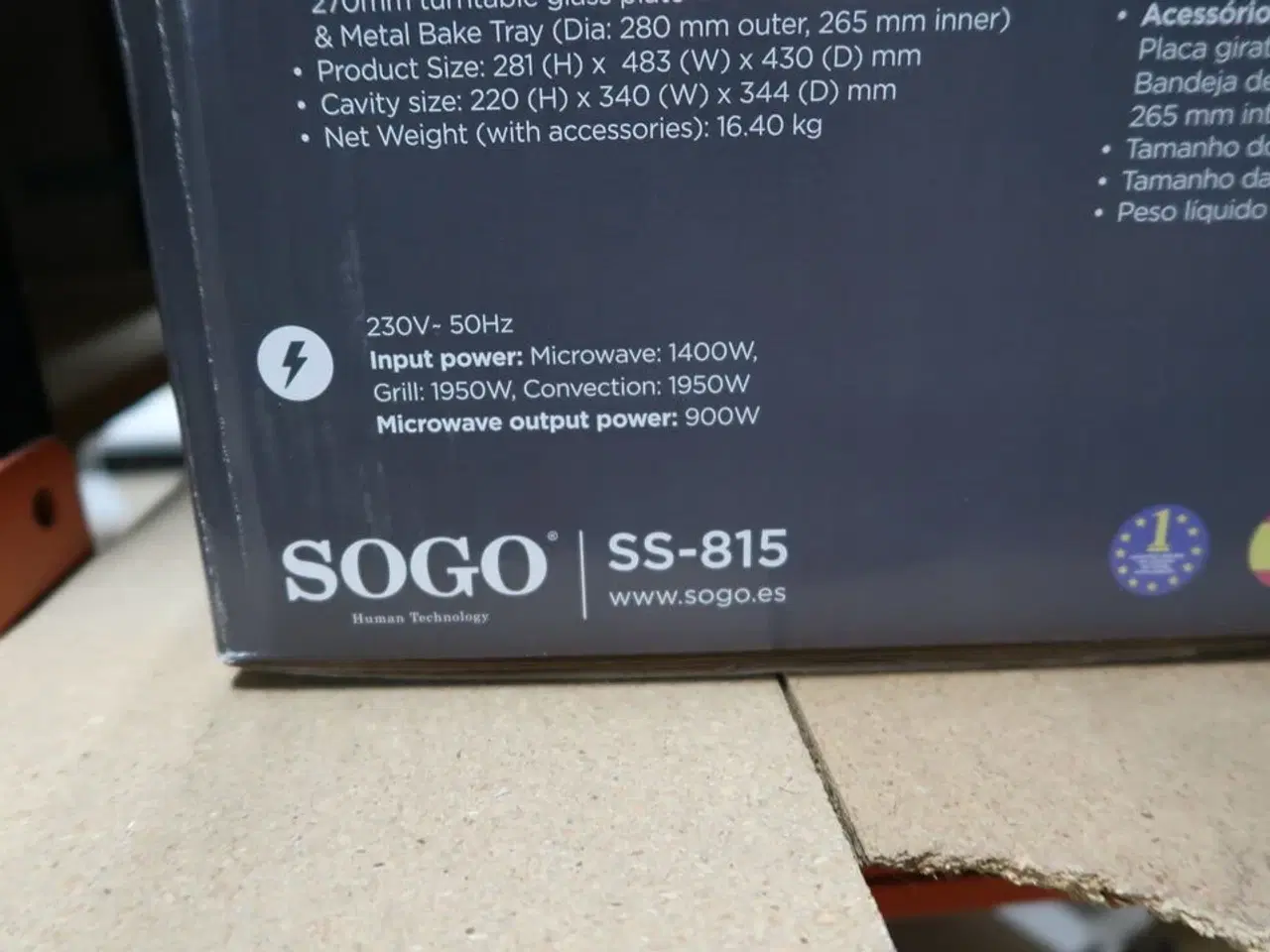 Billede 2 - Mikrobølgeovn SOGO SS-815