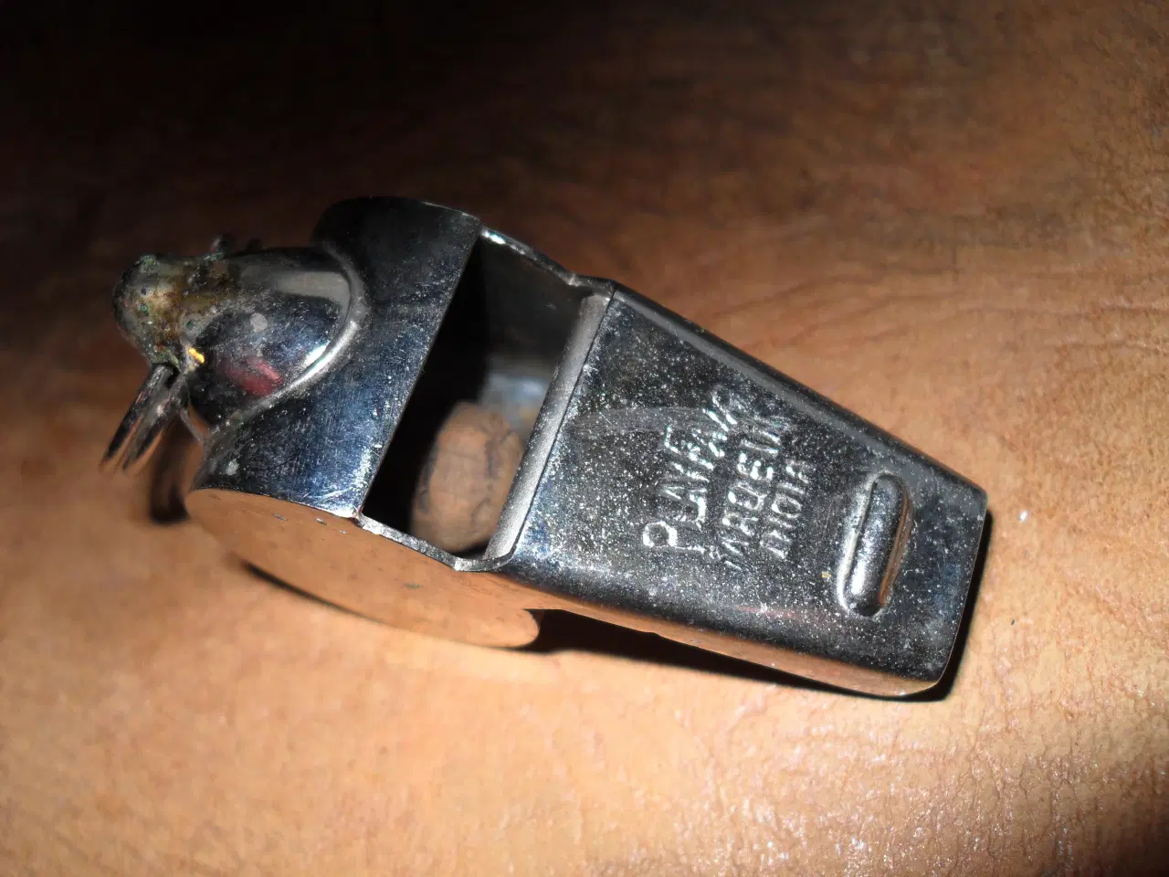 Billede 2 - stor kraftig trille fløjte i metal