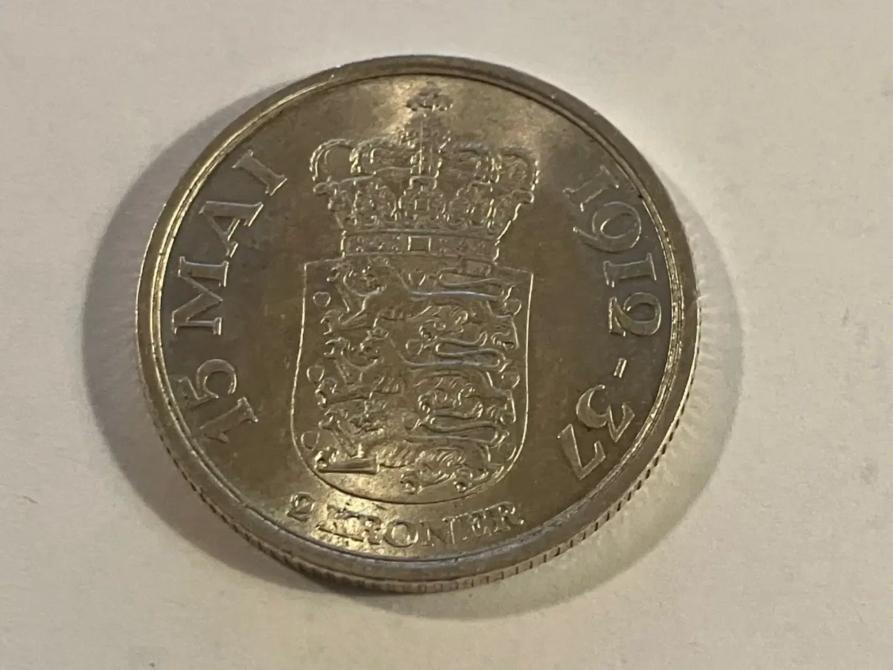 Billede 1 - 2 Kroner 1937 Danmark