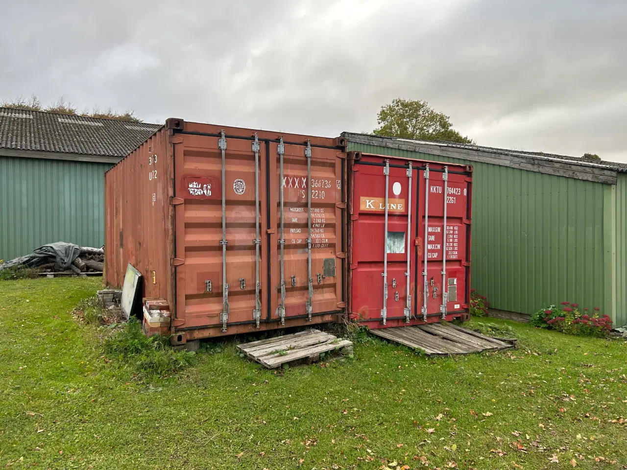 Billede 1 - 2 stk skibscontainere
