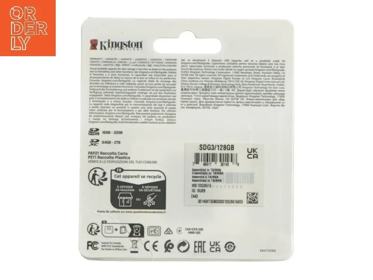 Billede 2 - Kingston SD-kort 128GB fra Kingston (str. 3x2,5 cm)