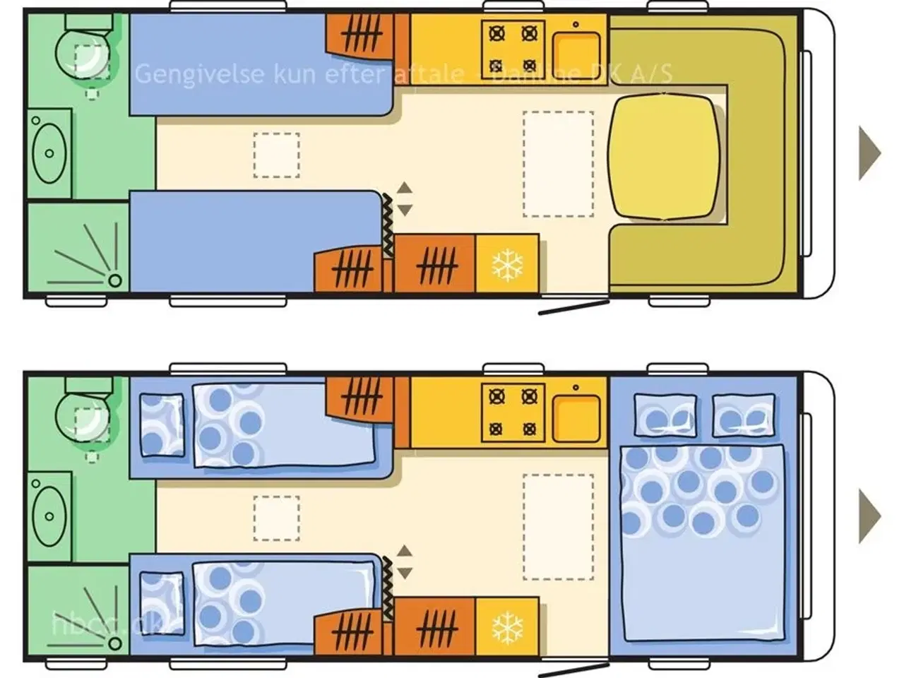 Billede 9 - 2015 - Adria Alpina 613 UT   Adria Alpina 613 UT (2015) – Luksus helårsvogn med mover og enkeltsenge