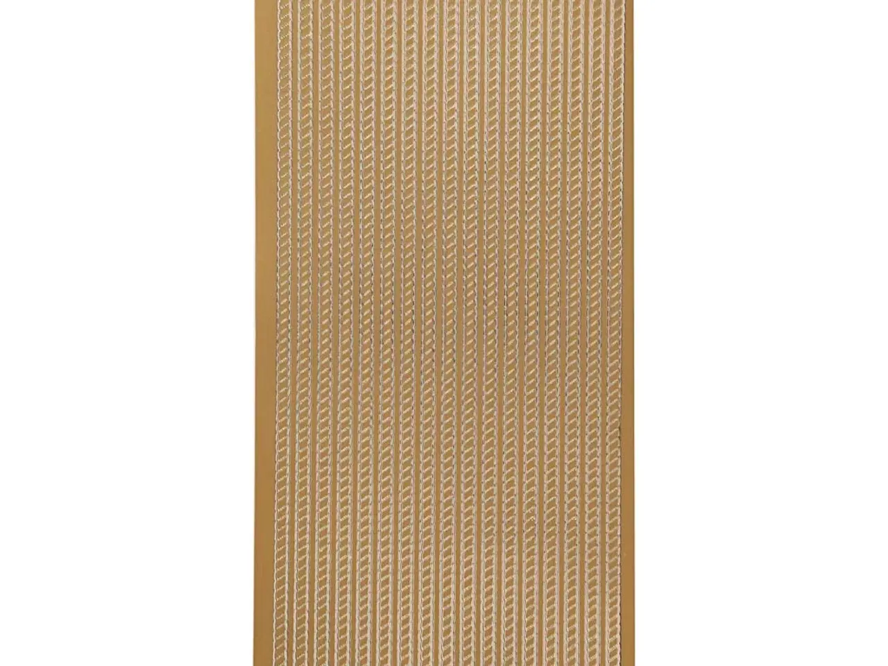 Billede 1 - Selvklæbende Guld Stickers 10x23 cm - Elegant Dekoration
