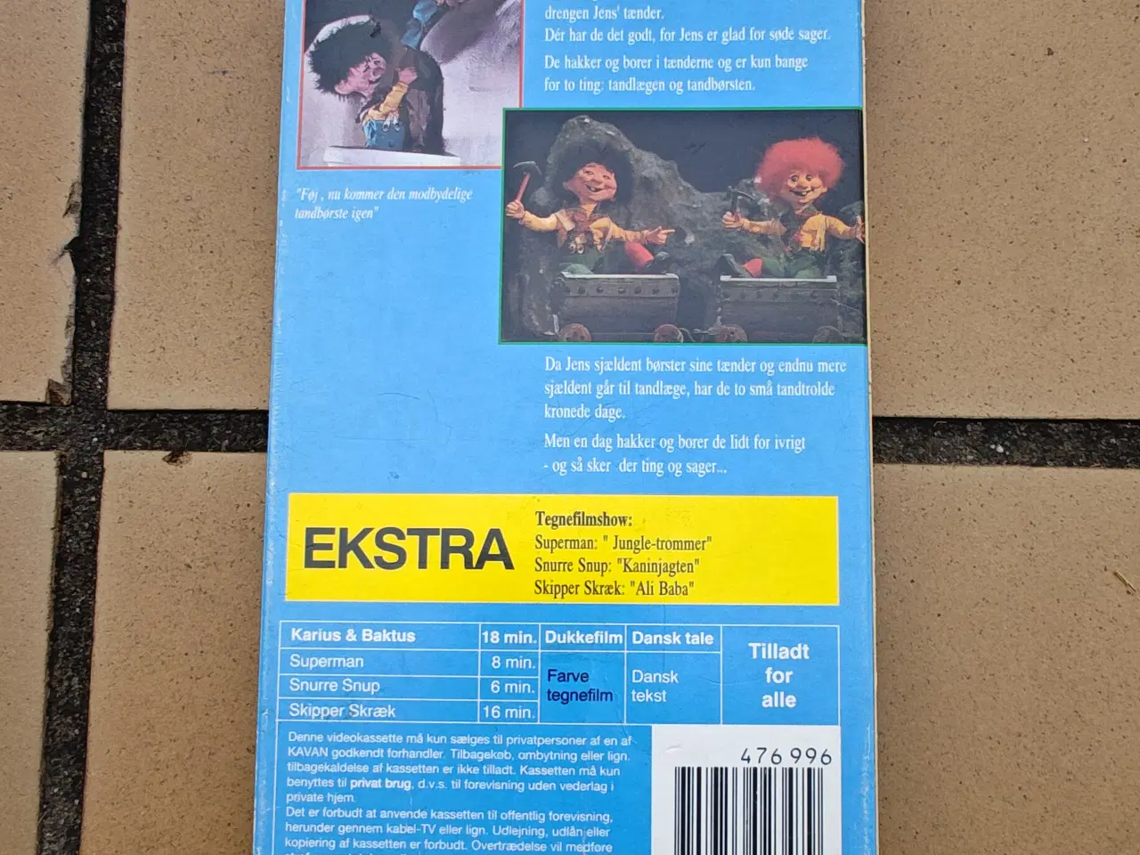 Billede 2 - Karius og Baktus VHS Retro Film