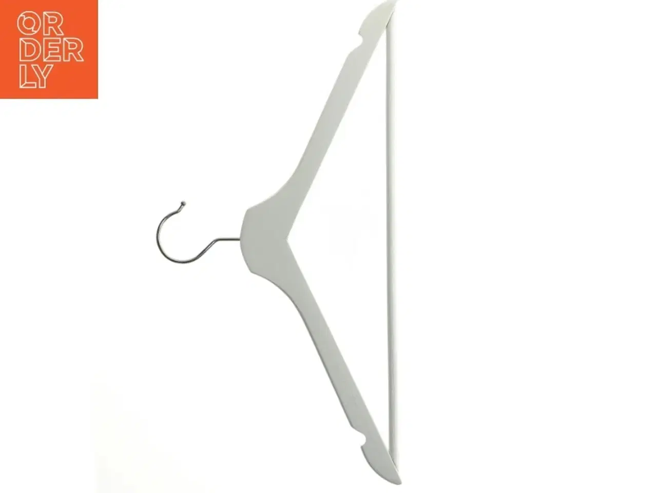 Billede 2 - Hvide bøjler, 43 cm, 5 styk (str. 43 cm. 5 styk)