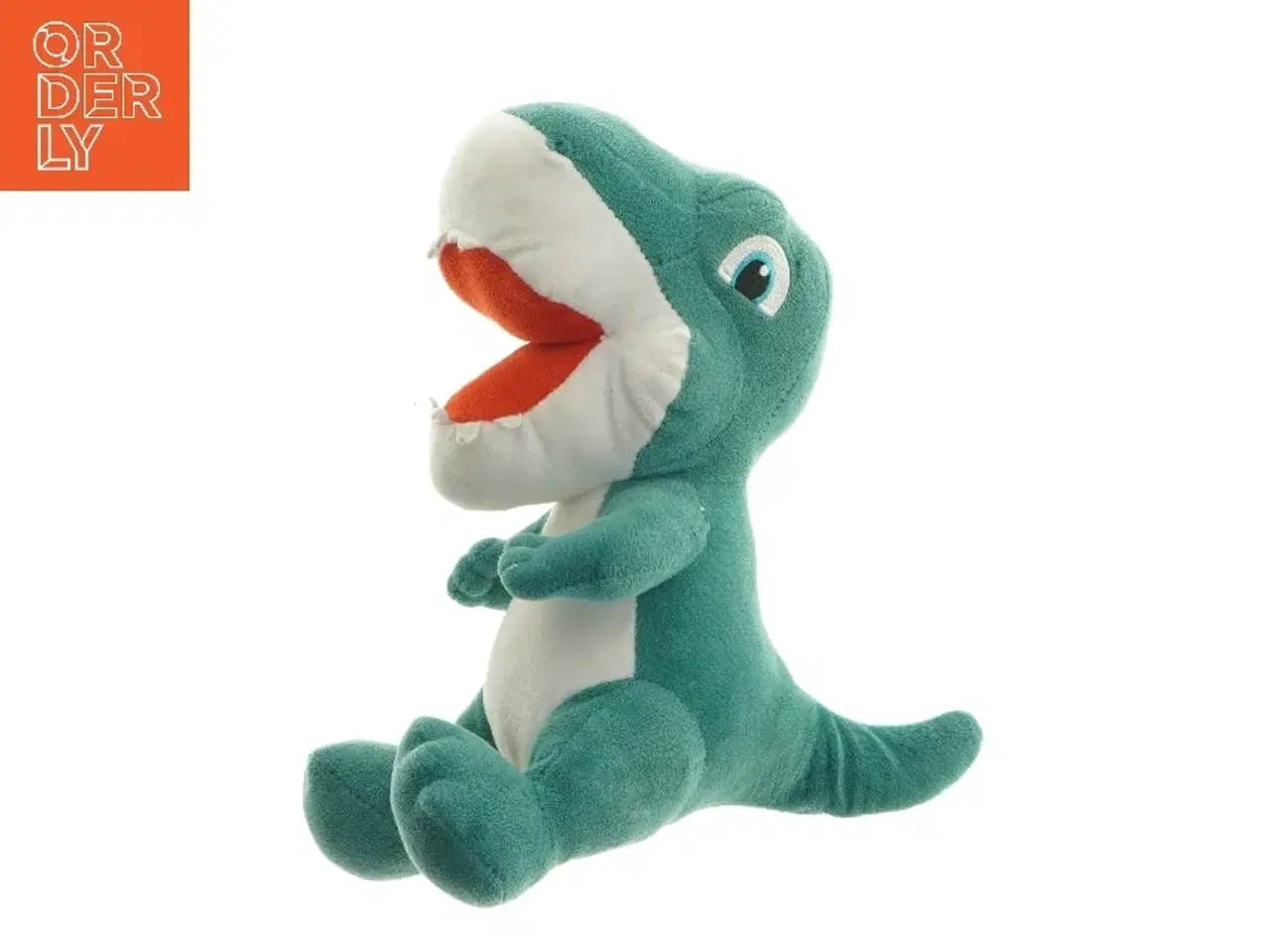 Billede 1 - Grøn dinosaur bamse (str. 28 cm)