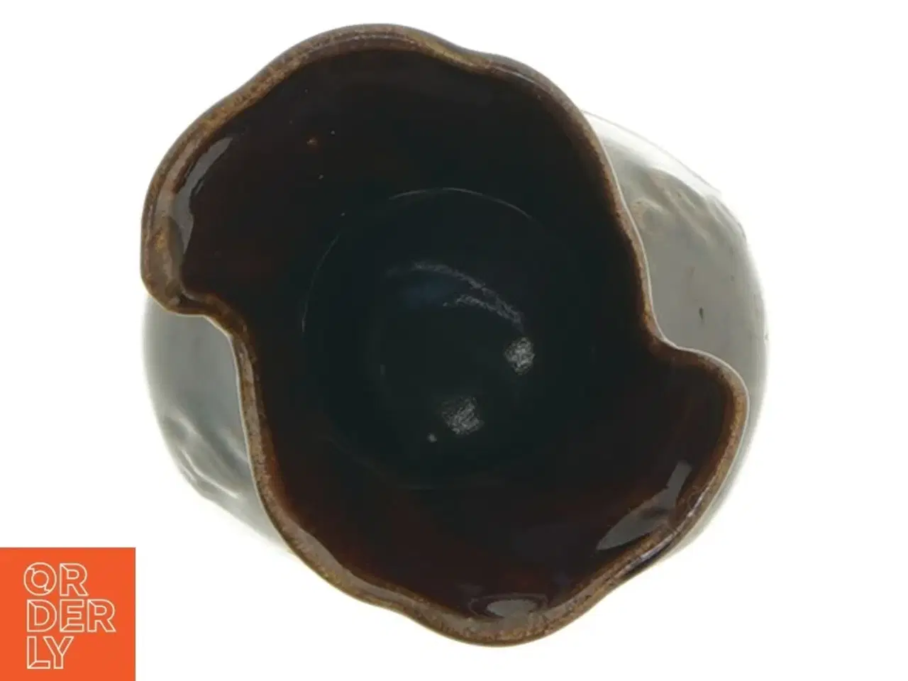 Billede 3 - Guld dekoreret keramik vase (str. 15 cm)