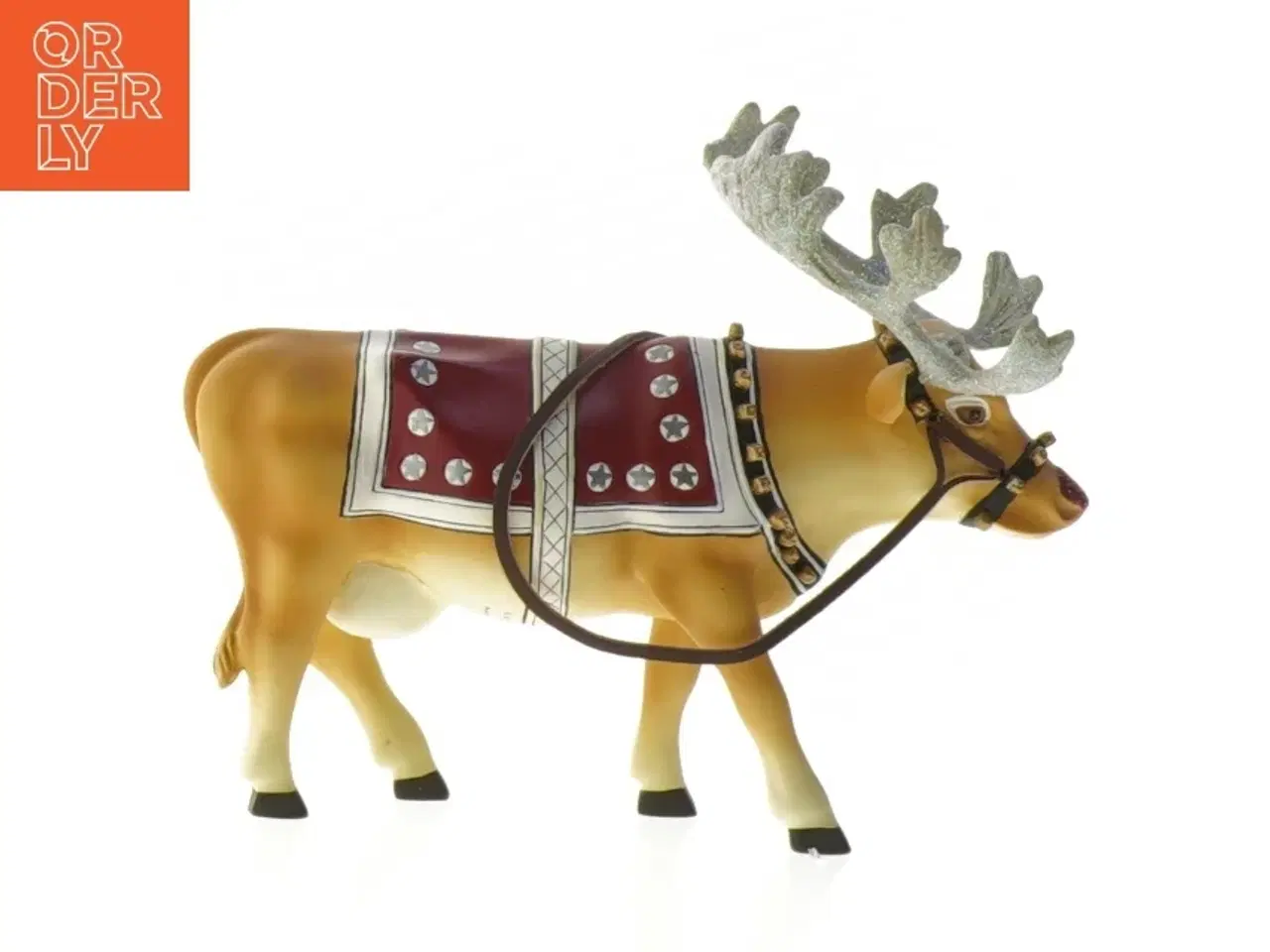 Billede 4 - Dekorativ rensdyrfigur fra CowParade (str. 15,5 cm)