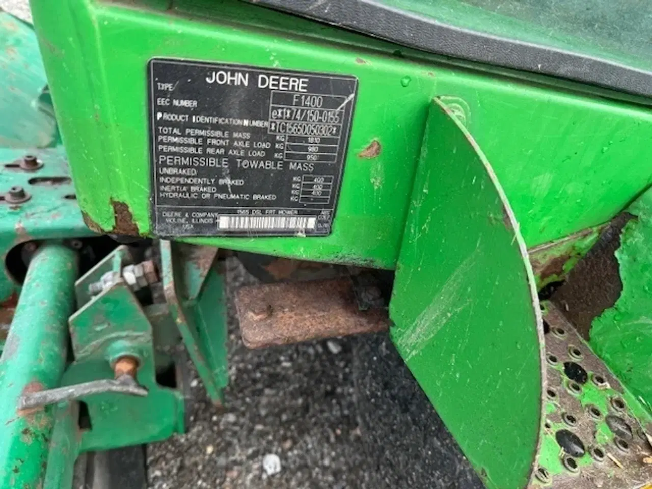 Billede 6 - John Deere 1565 MED SPAIRHEAD BRAKPUDSER OG 180 CM ROTORKLIPPER