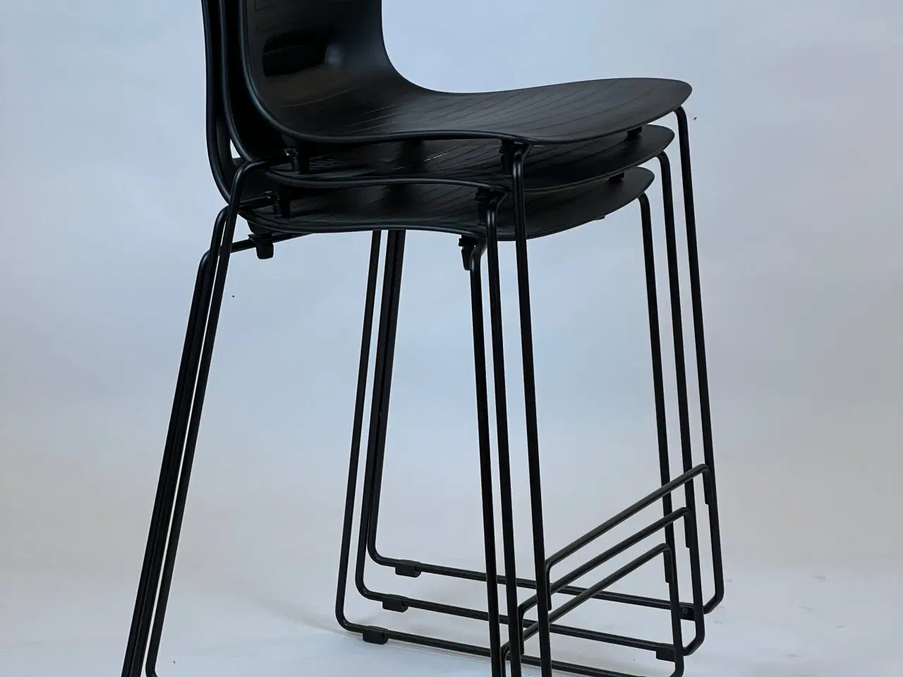 Billede 1 - Labofa Groovy Barstol – Sort SH 66 cm