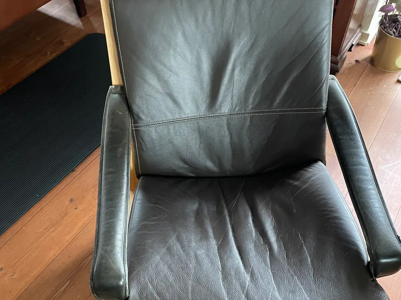 Billede 3 - Siesta stol m. armlæn (uoriginal nyere hynde) 