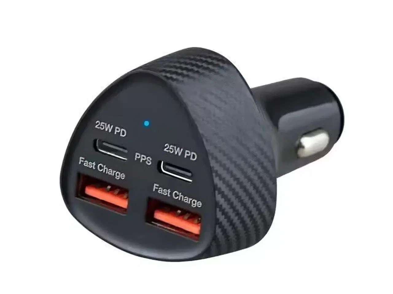 Billede 7 - 2 stk. Mobiltilbehør Biladapter 25w 4 porte