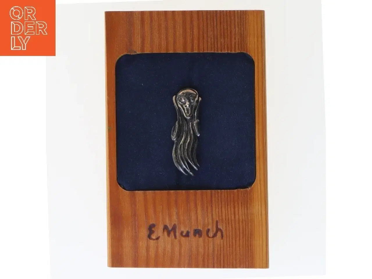 Billede 1 - Smykke inspireret af Edvard Munchs Skrig (str. 5 cm)