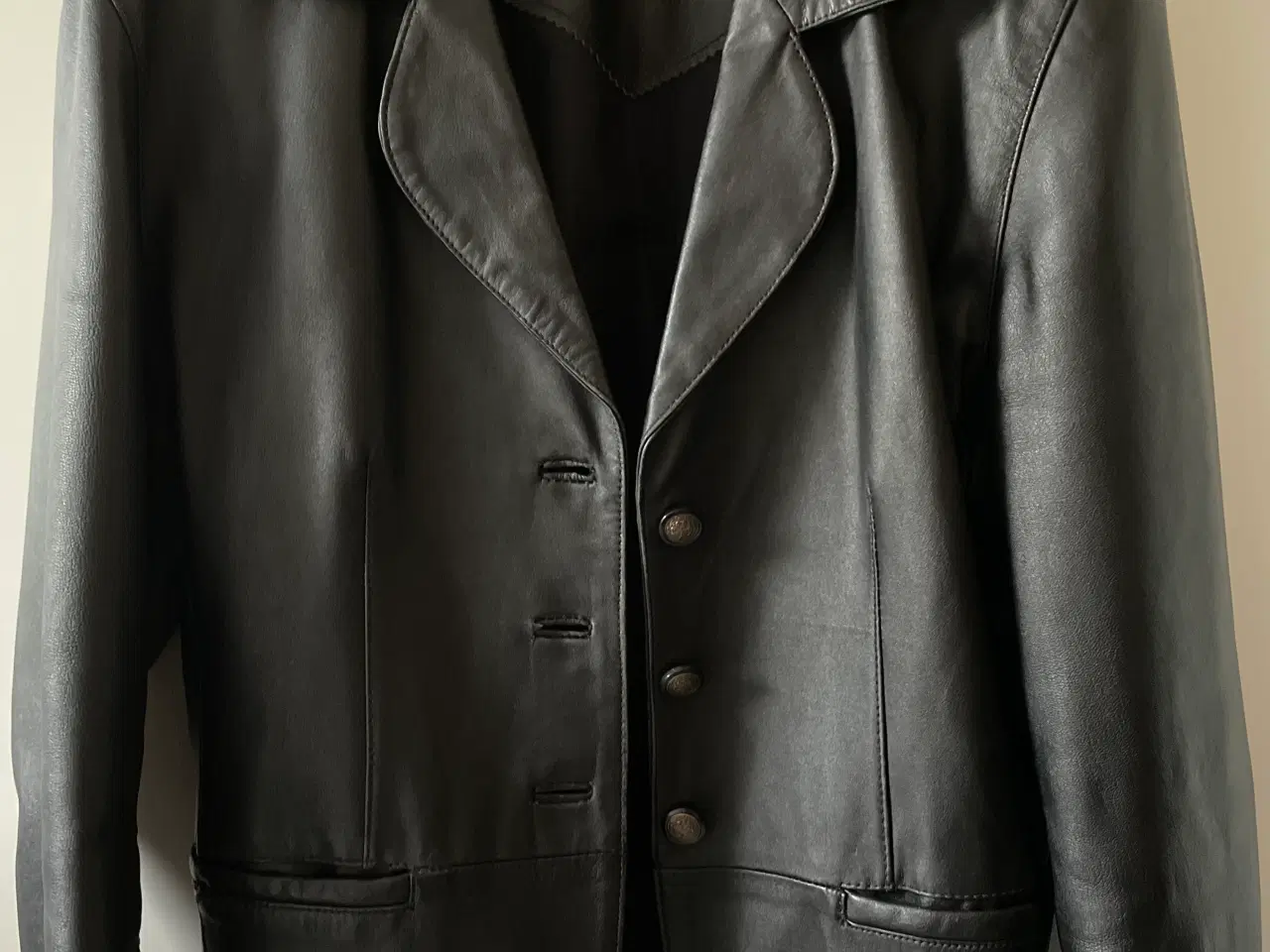 Billede 1 - Læder blazer