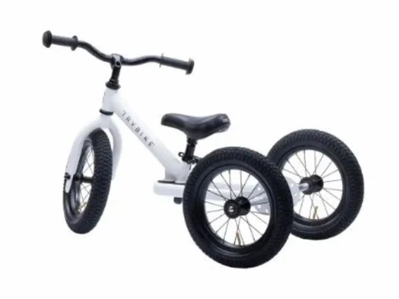 Billede 2 - Trybike løbecykel 3 hjulet Hvid/sort