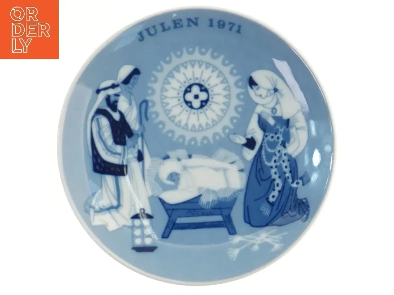 Billede 1 - Porcelæn juleplatter 1971 (str. Ø 17,5 cm)