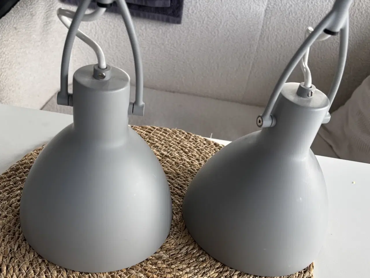 Billede 2 - GRÅ LAMPER 2 STK.  200,-