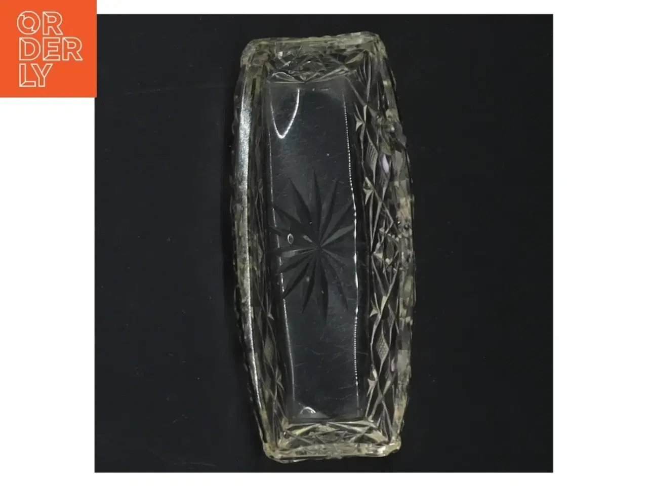Billede 3 - Rektangulær krystalskål (str. 11 cm)