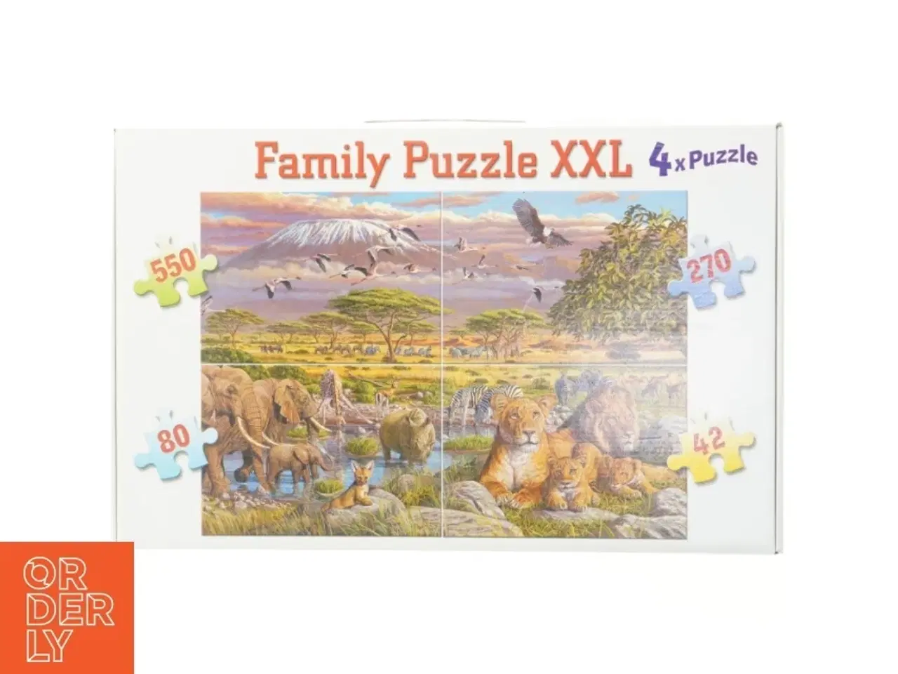 Billede 1 - Familiepuzzle XXL (str. Tilsammen 100 x 70 cm)