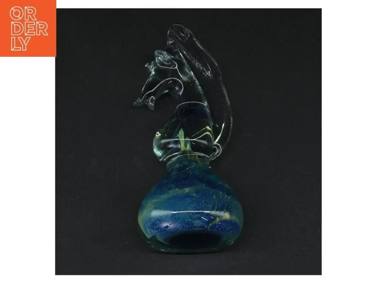 Billede 4 - Mdina Malta Søhest Glas skulptur (str. 14 x 6 cm)