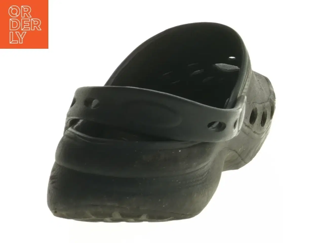 Billede 2 - Sort plast clogs (svarer til 36/37str. 38/39 )