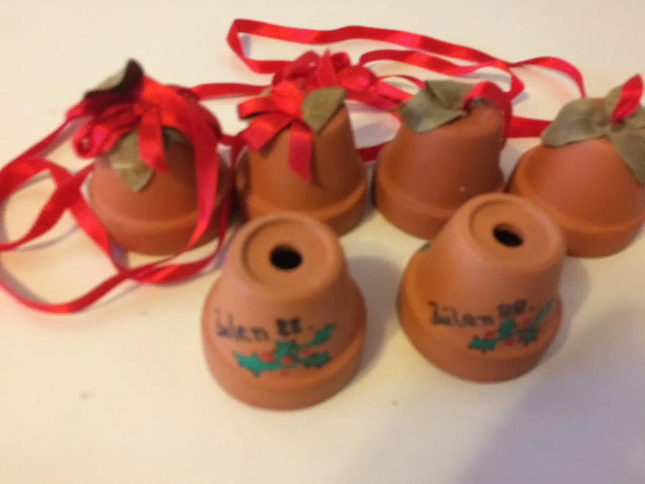 Billede 1 - Jule Lerpotter til ophæng