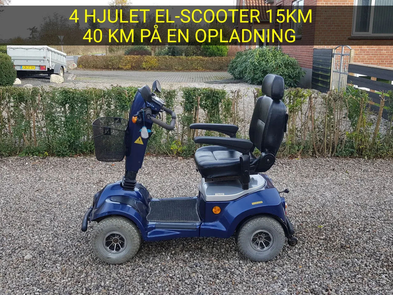 Billede 1 - Kraftig el-scooter med store hjul