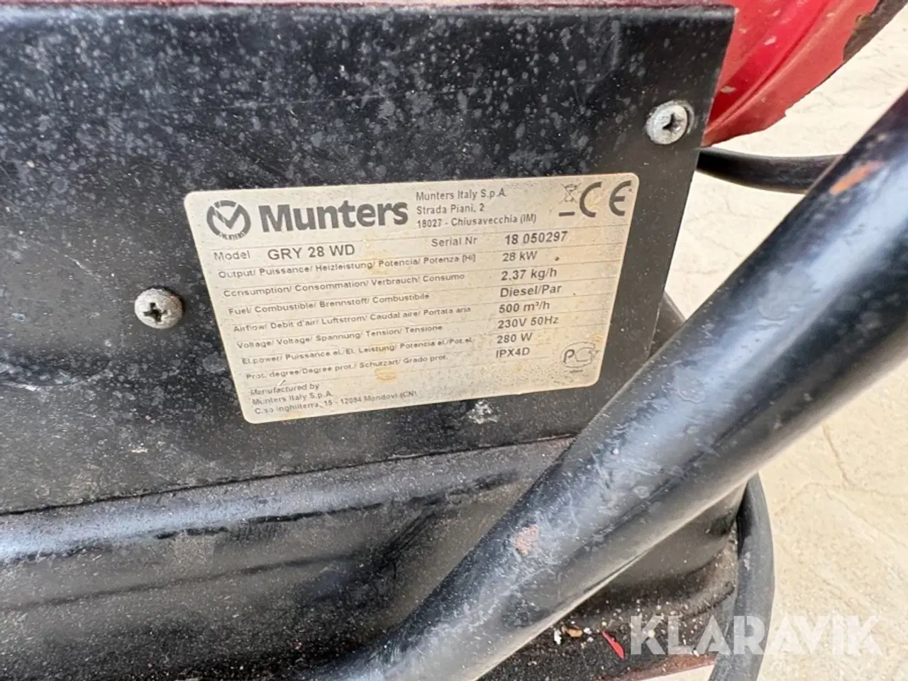 Billede 9 - Varmekanon Munters GRY 28 WD